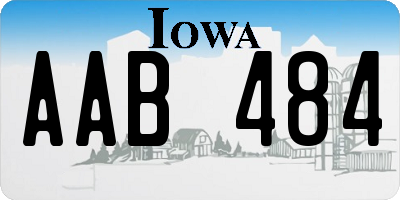 IA license plate AAB484