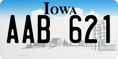 IA license plate AAB621