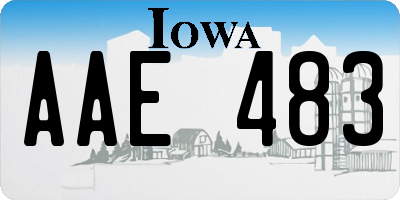 IA license plate AAE483