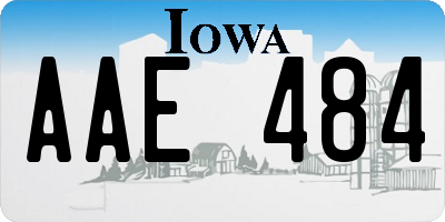 IA license plate AAE484