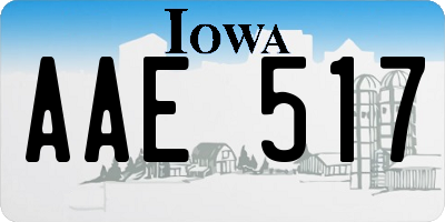 IA license plate AAE517