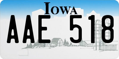 IA license plate AAE518