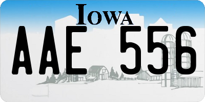 IA license plate AAE556