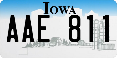 IA license plate AAE811