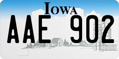 IA license plate AAE902