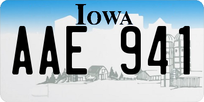 IA license plate AAE941