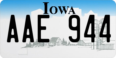 IA license plate AAE944