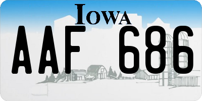 IA license plate AAF686