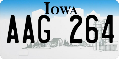 IA license plate AAG264
