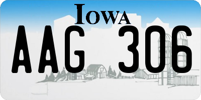 IA license plate AAG306