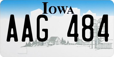 IA license plate AAG484