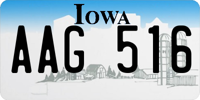 IA license plate AAG516