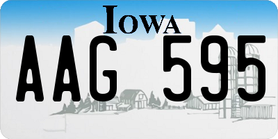 IA license plate AAG595