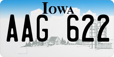 IA license plate AAG622