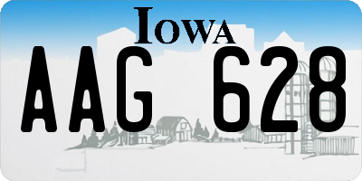 IA license plate AAG628