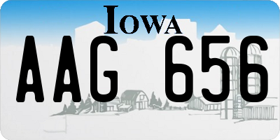 IA license plate AAG656