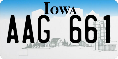 IA license plate AAG661