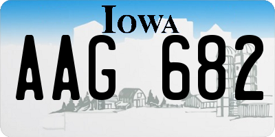 IA license plate AAG682