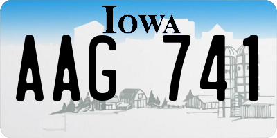 IA license plate AAG741