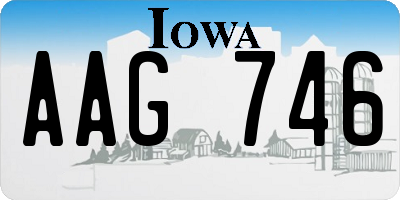 IA license plate AAG746