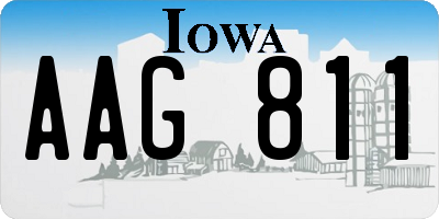 IA license plate AAG811