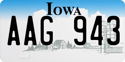 IA license plate AAG943