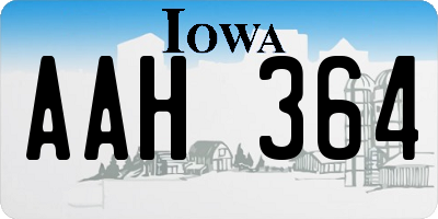 IA license plate AAH364