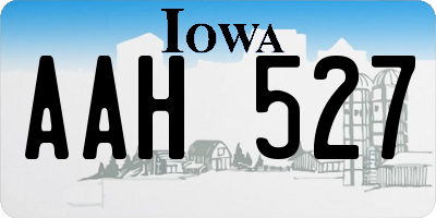 IA license plate AAH527