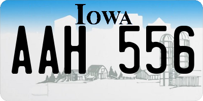 IA license plate AAH556