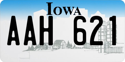 IA license plate AAH621