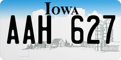 IA license plate AAH627