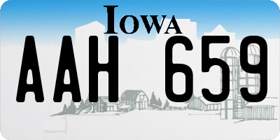 IA license plate AAH659