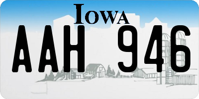 IA license plate AAH946