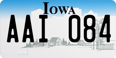 IA license plate AAI084