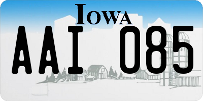 IA license plate AAI085