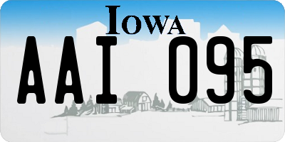 IA license plate AAI095