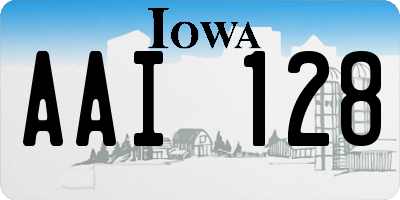 IA license plate AAI128