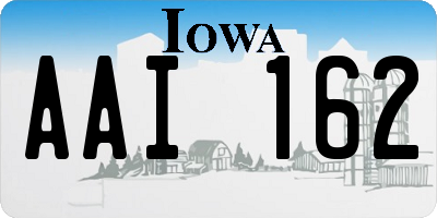 IA license plate AAI162