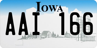 IA license plate AAI166