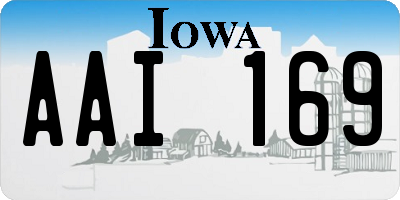 IA license plate AAI169