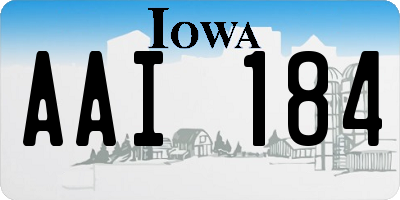 IA license plate AAI184