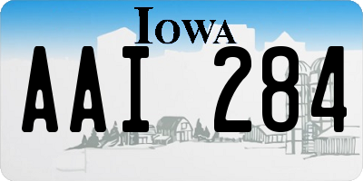 IA license plate AAI284