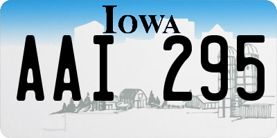IA license plate AAI295