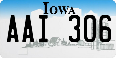 IA license plate AAI306