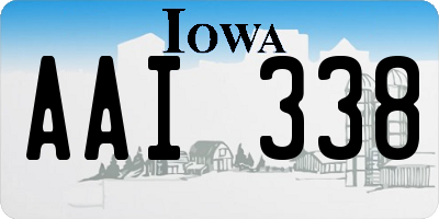 IA license plate AAI338