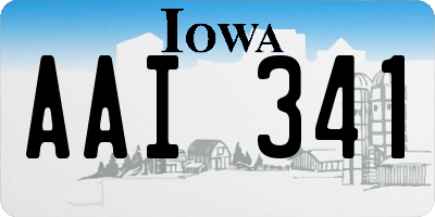 IA license plate AAI341