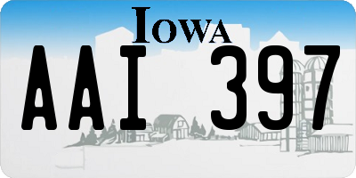 IA license plate AAI397