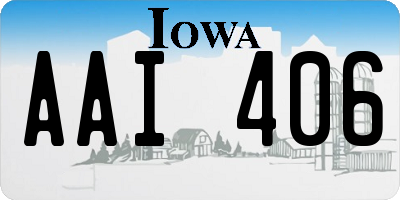 IA license plate AAI406