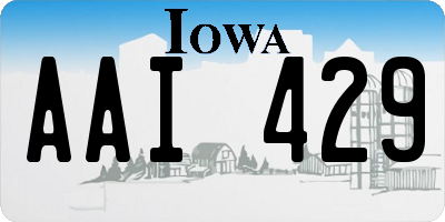 IA license plate AAI429