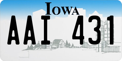 IA license plate AAI431